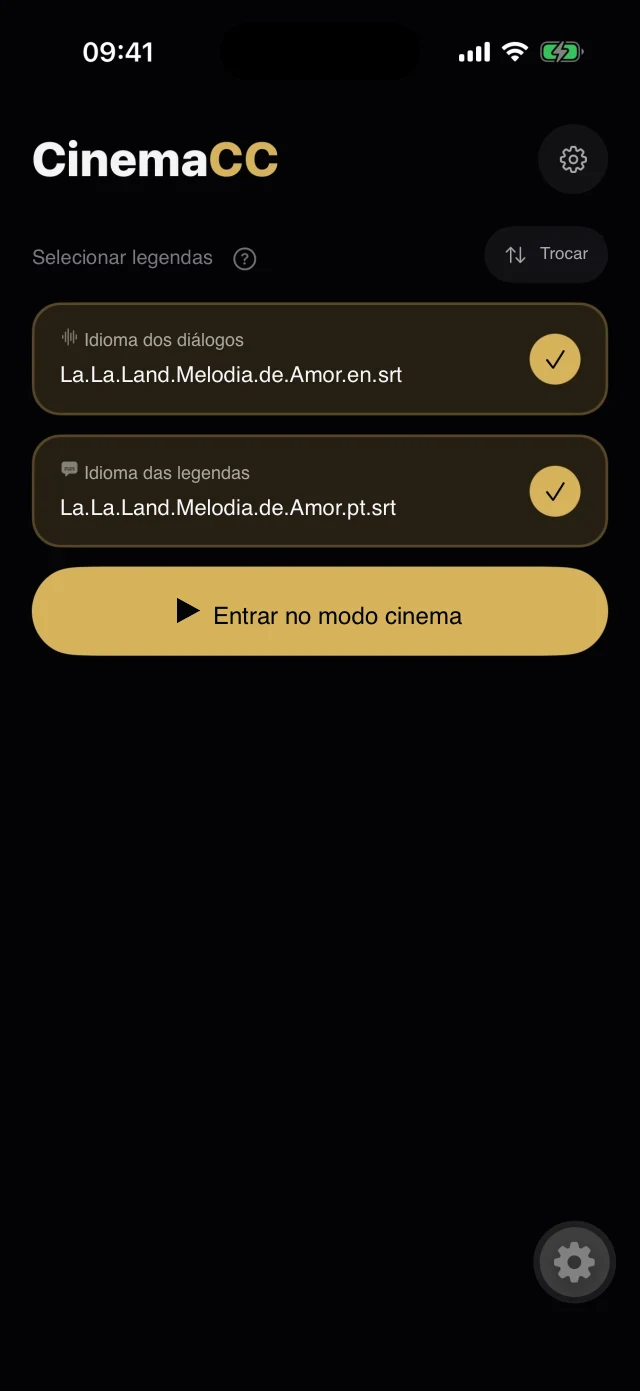 La La Land: Melodia de Amor — Duas faixas SRT quaisquer: original e tradução ou qualquer outra combinação